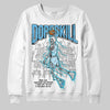 Jordan 11 Retro Legend Blue DopeSkill Sweatshirt Thunder Dunk Graphic Streetwear - White