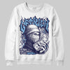 University Blue Sneakers DopeSkill Sweatshirt New Get Rich Graphic Streetwear - White