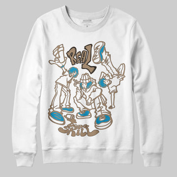 Jordan 3 GS “We Outside” DopeSkill Sweatshirt Real Y2K Players Graphic Streetwear - White