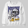 Jordan 4 Retro Lakers DopeSkill Sweatshirt Mystery Ghostly Grasp Graphic Streetwear - White