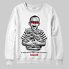 Black and White Sneakers DopeSkill Sweatshirt Scared Money Don't Make No Money Graphic Streetwear - White 