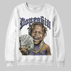 Jordan 4 Retro Lakers DopeSkill Sweatshirt Money Loves Me Graphic Streetwear - White