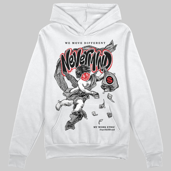 Jordan 3 OG “Black Cement” DopeSkill Hoodie Sweatshirt Nevermind Graphic Streetwear - White