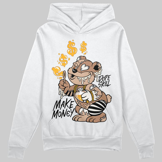 Jordan 4 Retro Cozy Girl DopeSkill Hoodie Sweatshirt Make Money Graphic Streetwear - White