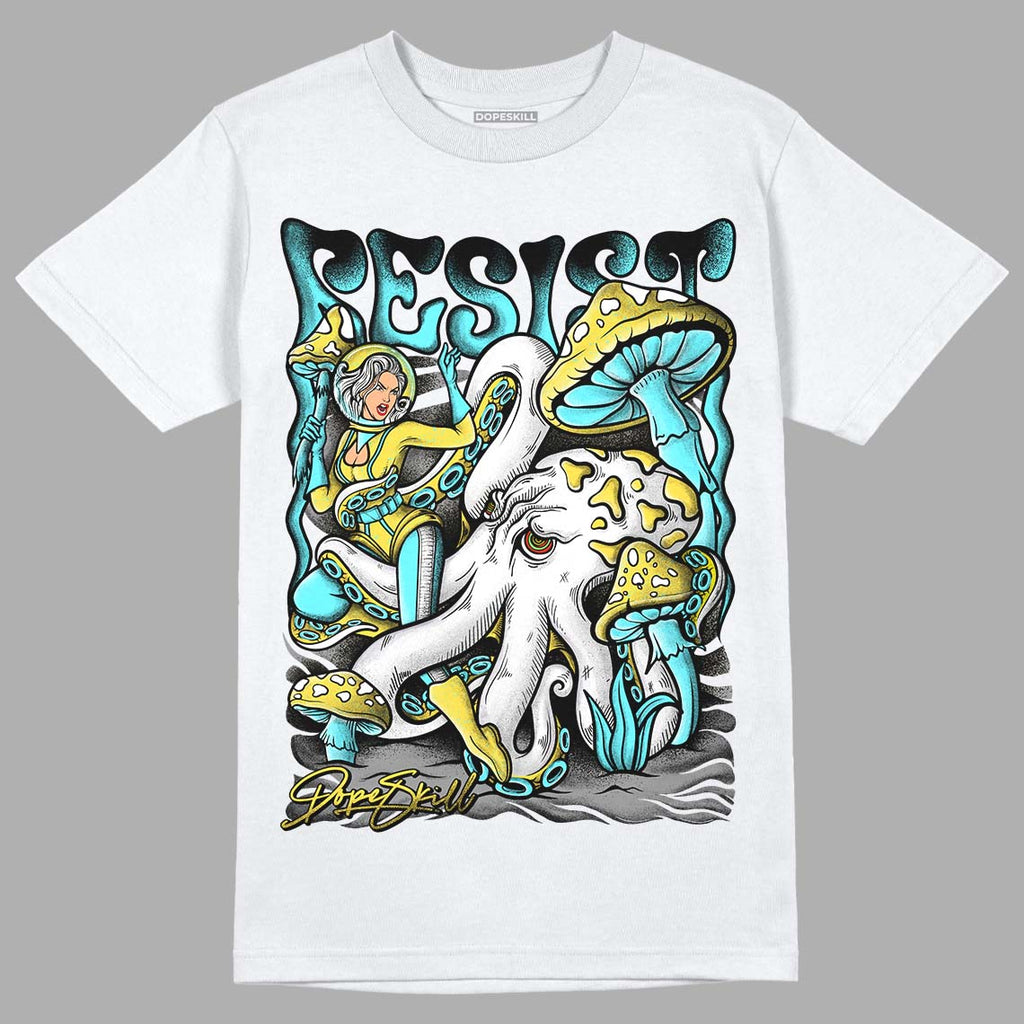 Jordan 5 Aqua DopeSkill T-Shirt Resist Graphic Streetwear - WHite