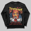 Red Sneakers DopeSkill Long Sleeve T-Shirt Drip Harder Graphic Streetwear - Black