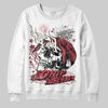 Jordan 4 “Sierra Red" DopeSkill Sweatshirt Drip Season Graphic Streetwear - White