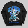 Royal Blue Sneakers DopeSkill Long Sleeve T-Shirt Self Made Graphic Streetwear - Black