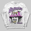 PURPLE Sneakers DopeSkill Long Sleeve T-Shirt No Rules Graphic Streetwear - White