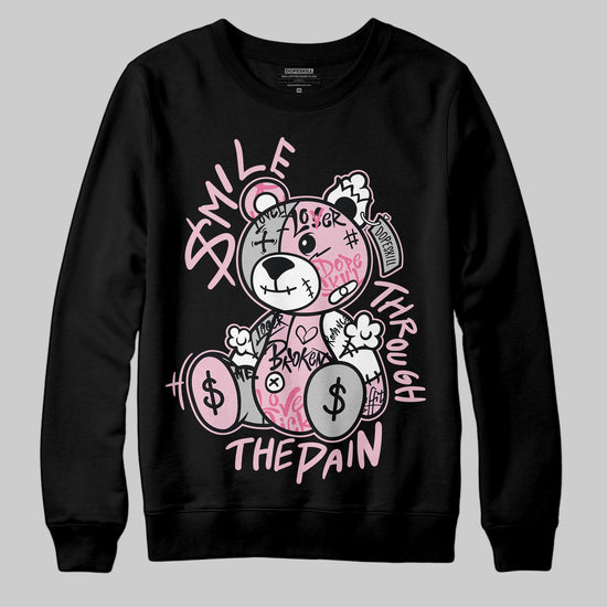 Jordan 5 OG “35th Anniversary” DopeSkill Sweatshirt Smile Through The Pain Graphic Streetwear - black