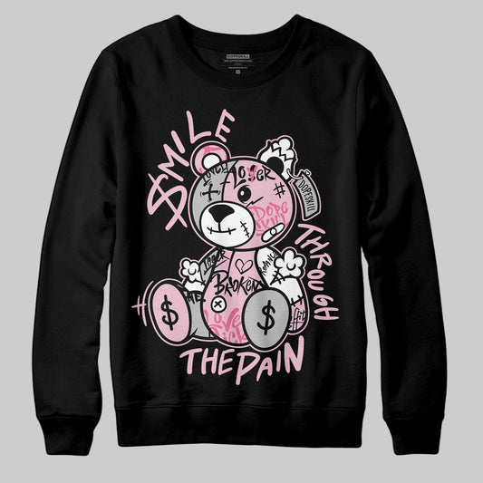 Jordan 5 OG “35th Anniversary” DopeSkill Sweatshirt Smile Through The Pain Graphic Streetwear - black