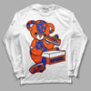 Dunk Low Futura Orange Blaze DopeSkill Long Sleeve T-Shirt Sneakerhead BEAR Graphic Streetwear - White