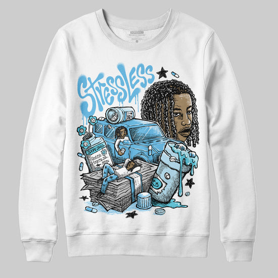 Jordan 11 Retro Legend Blue DopeSkill Sweatshirt Stressless Graphic Streetwear - White