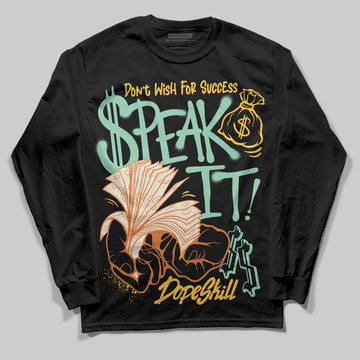 SB Dunk Low Rodeo Tourmaline DopeSkill Long Sleeve T-Shirt Speak It Graphic Streetwear - Black
