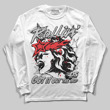 Grey Sneakers DopeSkill Long Sleeve T-Shirt Got It Out The Mud Graphic Streetwear - White