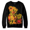 Yellow Sneakers DopeSkill Sweatshirt Broken Heart Graphic Streetwear - Black