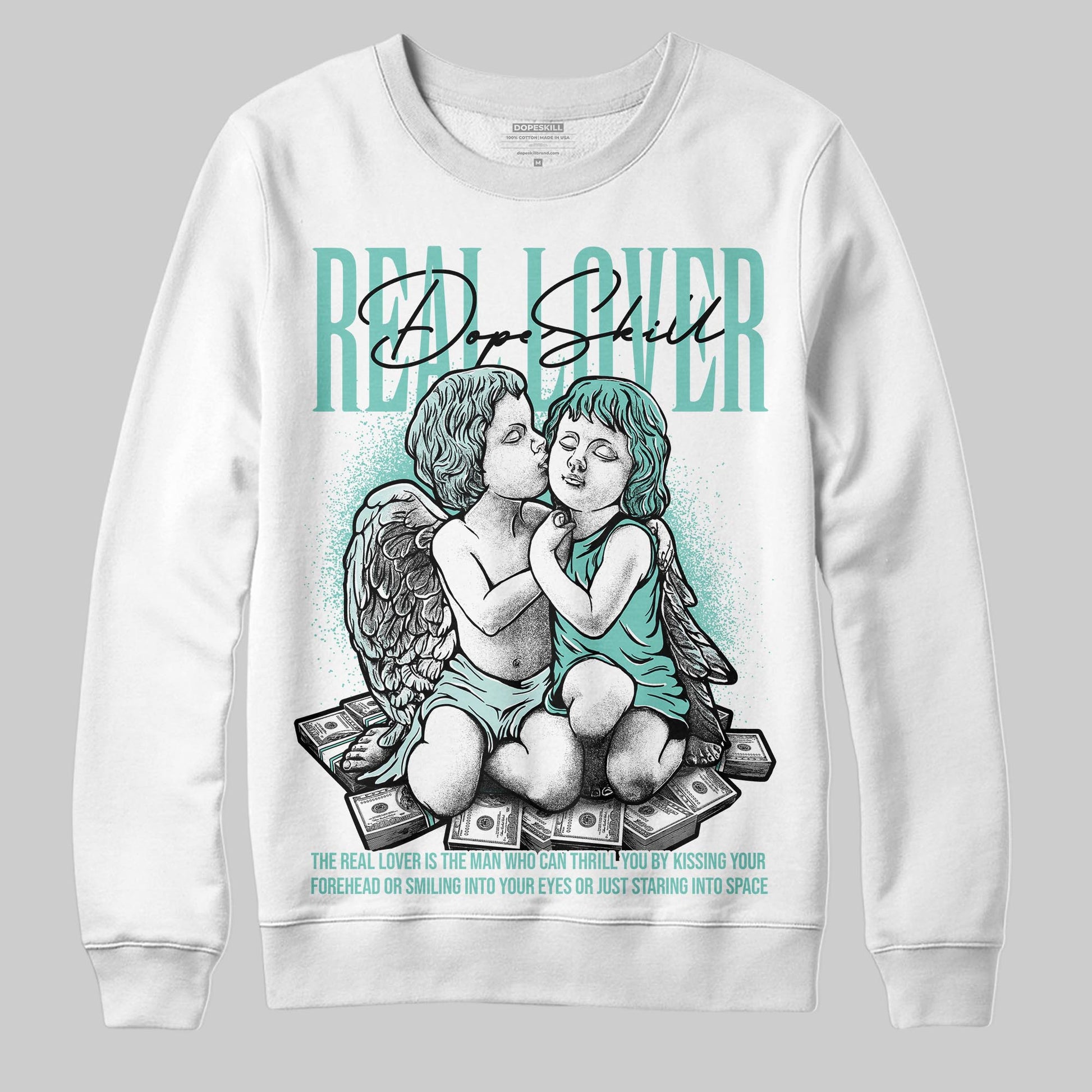 Jordan 11 Low "Igloo" DopeSkill Sweatshirt Real Lover Graphic Streetwear - White