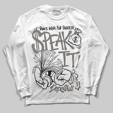Jordan 4 Retro Cave Stone DopeSkill Long Sleeve T-Shirt Speak It Graphic Streetwear - White