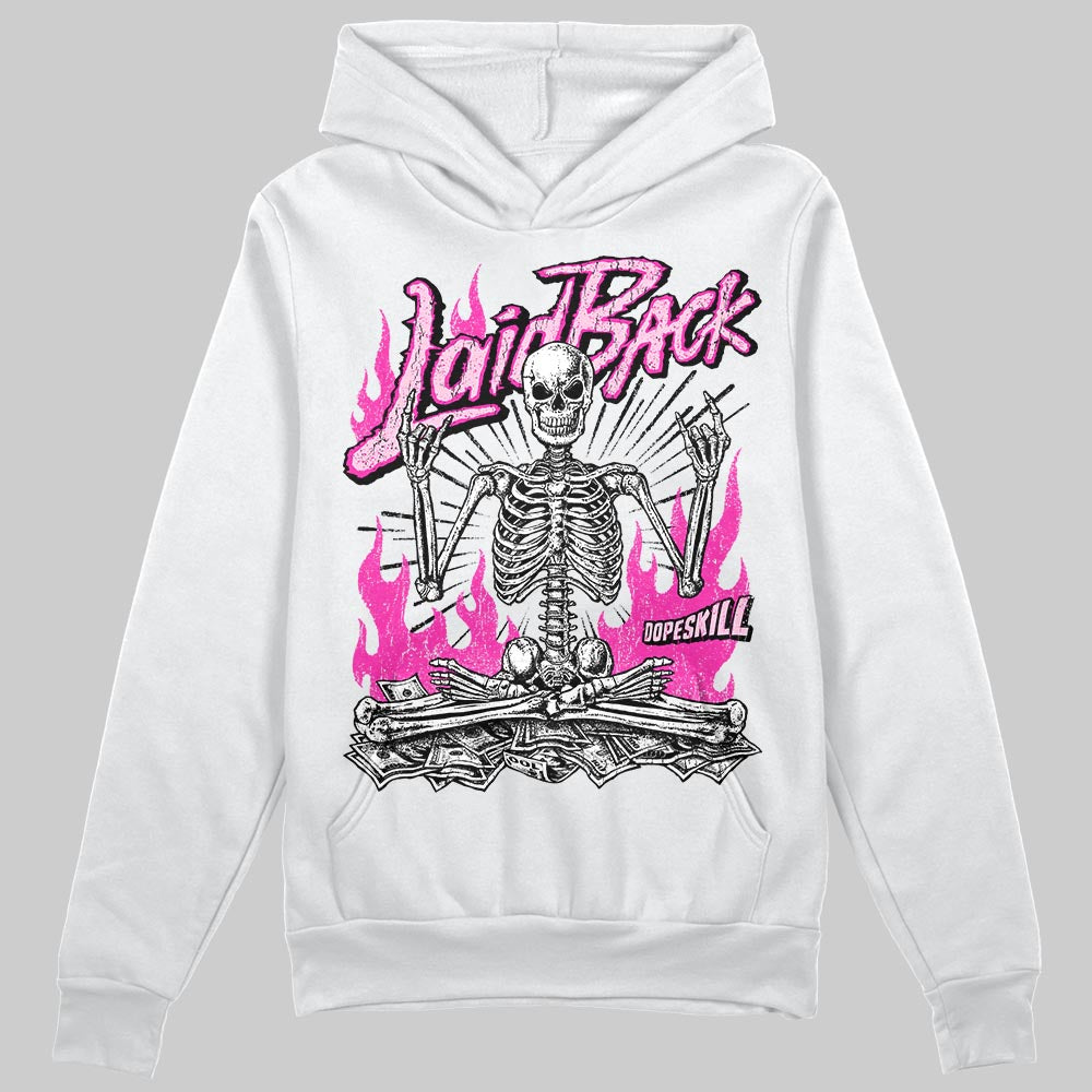 Pink Sneakers DopeSkill Hoodie Laid Back Graphic Streetwear - White