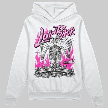 Pink Sneakers DopeSkill Hoodie Laid Back Graphic Streetwear - White