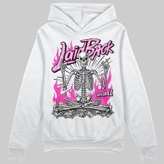 Pink Sneakers DopeSkill Hoodie Laid Back Graphic Streetwear - White