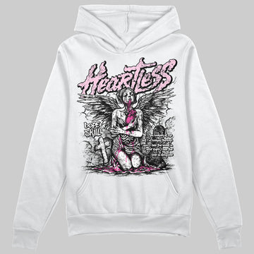 Pink Sneakers DopeSkill Hoodie Sweatshirt Heartless Graphic Streetwear - White