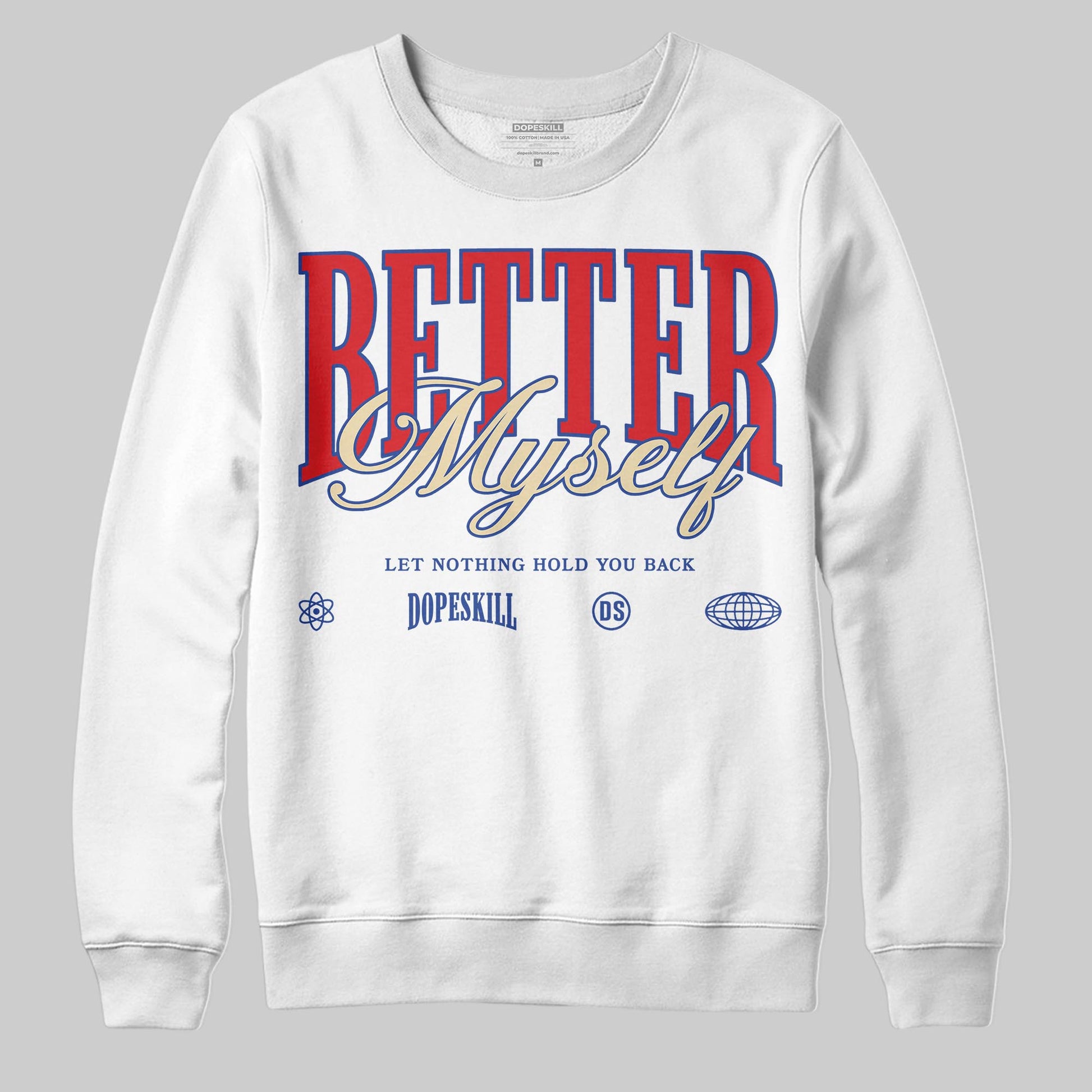 Jordan 3 “Seoul 2.0” DopeSkill Sweatshirt Better Myself Graphic Streetwear - White