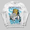 Jordan 11 Retro Gamma Blue (2025) DopeSkill Long Sleeve T-Shirt Stay It Busy Graphic Streetwear - White