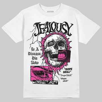 Pink Sneakers DopeSkill T-Shirt Jealousy Graphic Streetwear - White