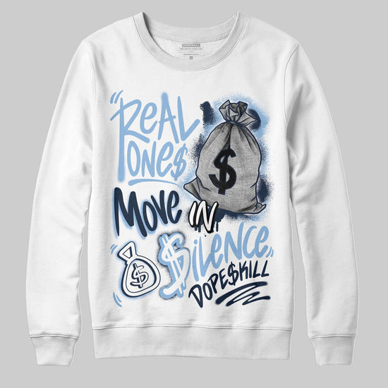 Asics Gel-Cumulus 16 Wash/Independence Blue DopeSkill Sweatshirt Real Ones Move In Silence Graphic Streetwear - White