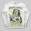 Jordan 4 GS “Light Lemon Twist” DopeSkill Long Sleeve T-Shirt Stay It Busy Graphic Streetwear - White