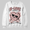 Jordan 40 “Dusty Rose” DopeSkill Sweatshirt Crying Heart Graphic Streetwear - White