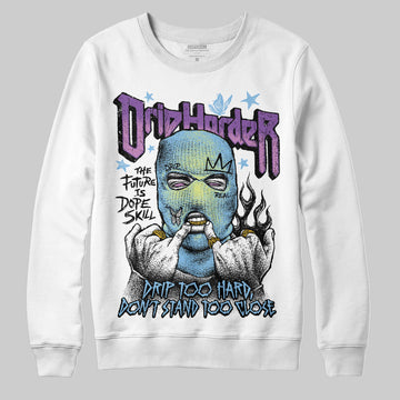 University Blue Sneakers DopeSkill Sweatshirt Drip Harder Graphic Streetwear - White