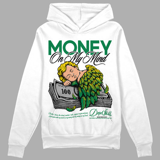 Jordan 5 “Lucky Green” DopeSkill Hoodie Sweatshirt MOMM Graphic Streetwear - White