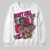 Rick Owens Pink Leather Low Sneakers DopeSkill Sweatshirt Don't Kill My Vibe Graphic Streetwear - White