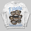 Jordan 4 WMNS 'Forget Me Not' DopeSkill Long Sleeve T-Shirt The Mouth With No Droughts Graphic Streetwear - White