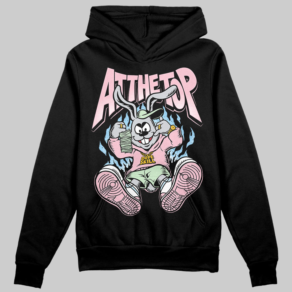 Jordan 4 Retro Valentine's Day (2026) (GS) DopeSkill Hoodie Sweatshirt At The Top Graphic Streetwear - Black