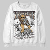 Jordan 5 “Earth/Metallic Gold” DopeSkill Sweatshirt Threat Graphic Streetwear - WHite