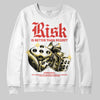 Red Sneakers DopeSkill Sweatshirt Risk Is Better Than Regret Graphic Streetwear - White