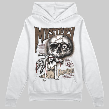 A Ma Maniére x Air Jordan 4 “Dark Mocha” DopeSkill Hoodie Sweatshirt Mystery Ghostly Grasp Graphic Streetwear - White