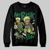 Foamposite Pro 'Pine Green' DopeSkill Sweatshirt No Risk No Story Graphic Streetwear - black