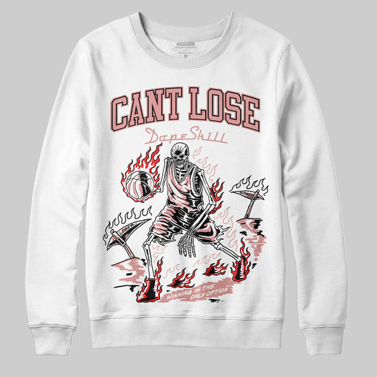 Jordan 40 “Dusty Rose” DopeSkill Sweatshirt Cant Lose Graphic Streetwear - White