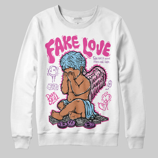 Jordan 6 “Doernbecher” DopeSkill Sweatshirt False Love Graphic Streetwear - White