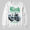 Green Sneakers DopeSkill Sweatshirt Risk Is Better Than Regret Graphic Streetwear - White