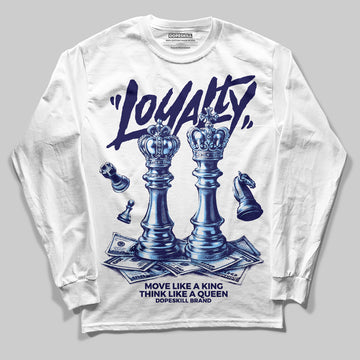 University Blue Sneakers DopeSkill Long Sleeve T-Shirt Loyalty Graphic Streetwear - White