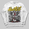 Jordan 4 Thunder DopeSkill Long Sleeve T-Shirt Heartless Graphic Streetwear - WHite