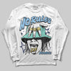 University Blue Sneakers DopeSkill Long Sleeve T-Shirt No Rules Graphic Streetwear - White