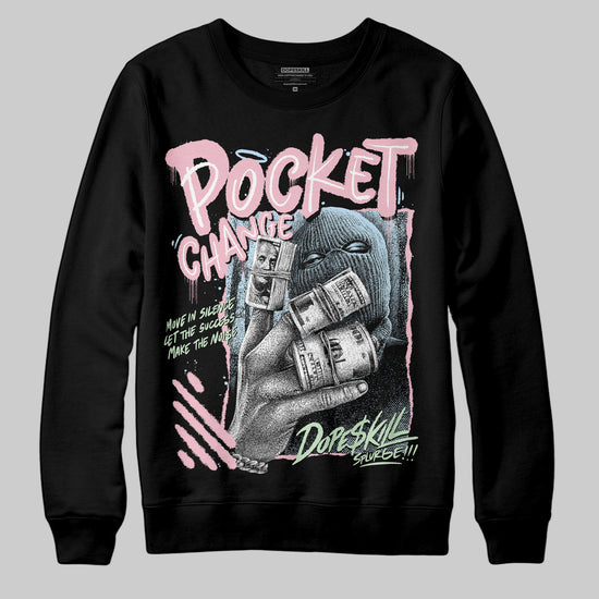 Jordan 4 Retro Valentine's Day (2026) (GS) DopeSkill Sweatshirt Pocket Change Graphic Streetwear - Black