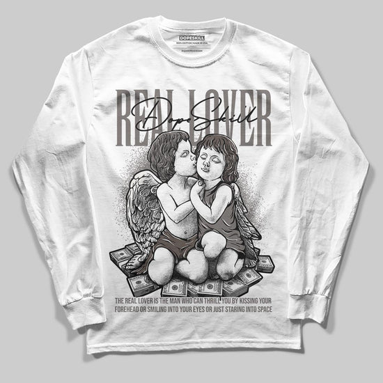 Jordan 4 Retro Cave Stone DopeSkill Long Sleeve T-Shirt Real Lover Graphic Streetwear - White 