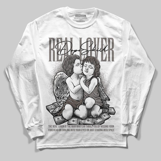 Jordan 4 Retro Cave Stone DopeSkill Long Sleeve T-Shirt Real Lover Graphic Streetwear - White 